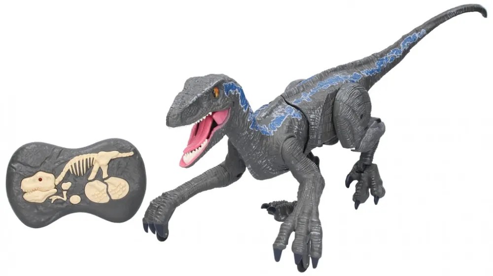 Velociraptor távirányítós játék dínó élethű hanghatásokkal – 45 cm (BBMJ)