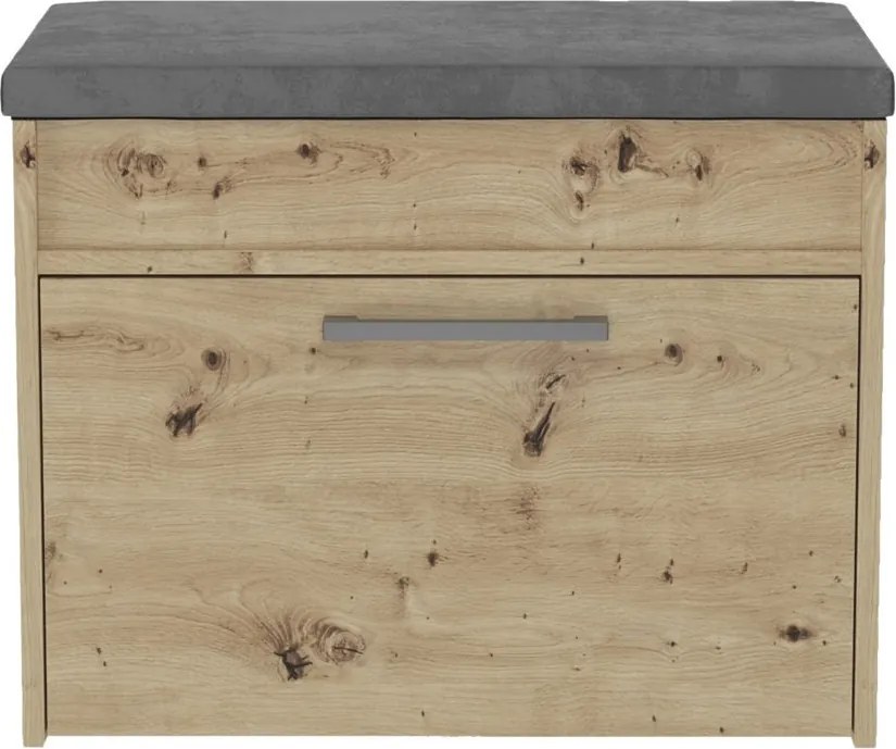 Parma cipősszekrény üléssel és tárolóval, tölgy