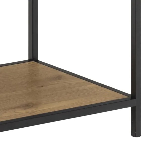 Könyvespolc SARON tölgy/fekete