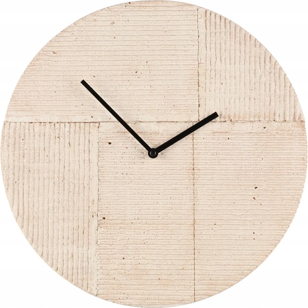 Cement Kerek Falióra Számok Nélkül Bézs Ø 36,5 cm Elemes