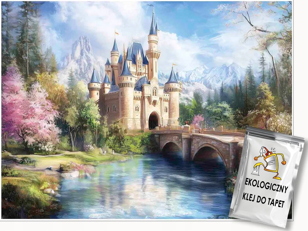Fotótapéta Lányoknak Mesevár Tapéta Gyerekszobába 400x280