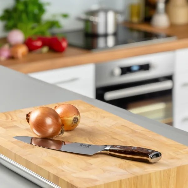 Gudaro - Damaszkuszi séfkés FENG 8", 67 rétegű acélból készült, hossza 20 cm