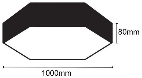 LED Mennyezeti lámpa LED/100W/230V 4000K átm. 100 cm
