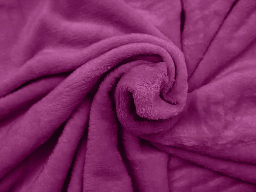 Bíbor mikropolar takaró VIOLET, 200x230 cm