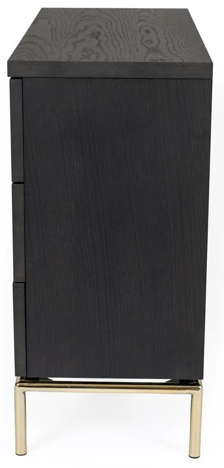 Pimlico fekete szekrény, 75 x 91 cm - Woodman