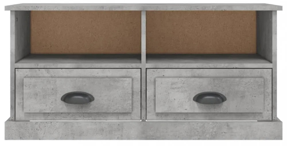 betonszürke szerelt fa TV-szekrény 93 x 35,5 x 45 cm