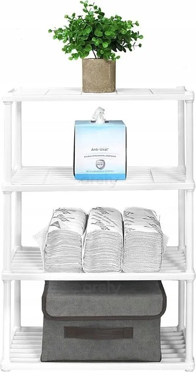 Fürdőszoba polc konyha álló szekrény polc 4 szintes rendszerező