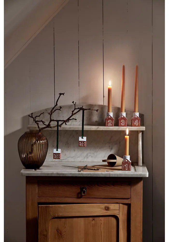 Kerámia adventi gyertyatartó Gingerbread – Kähler Design