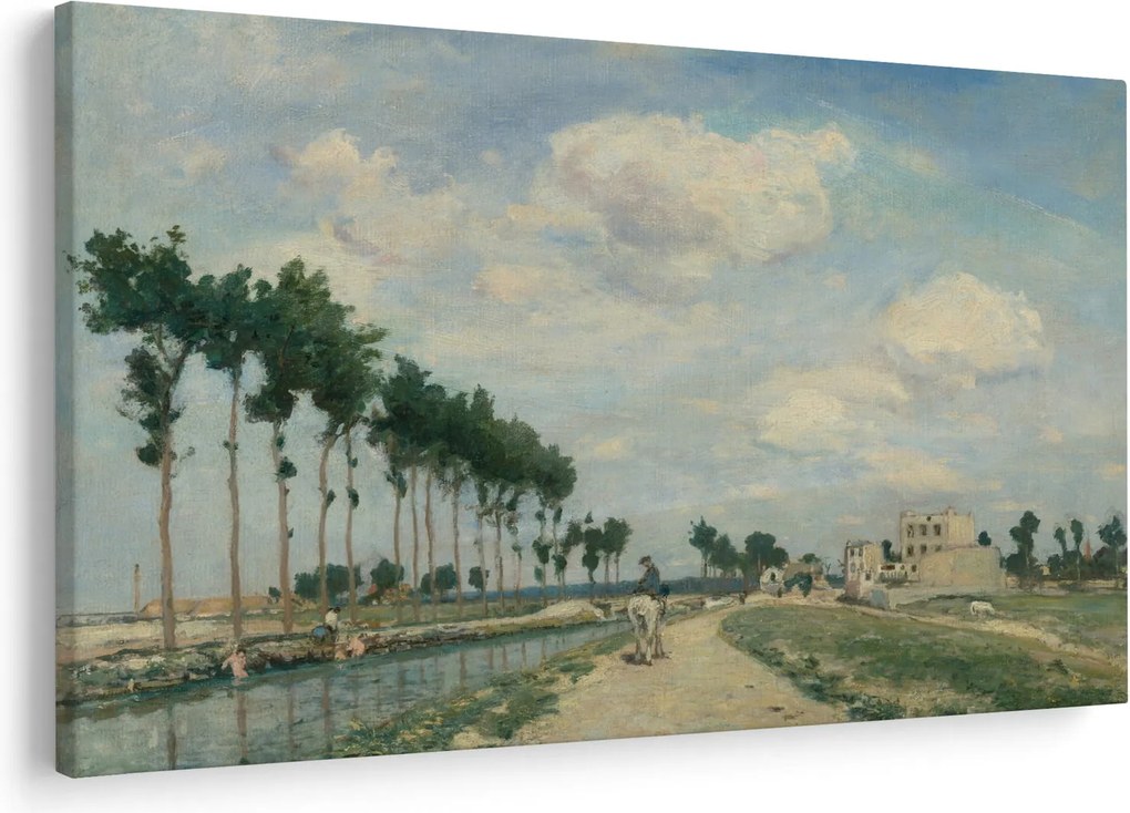 Kép - Johan Barthold Jongkind, The Towpath, reprodukciók (90x60 cm)