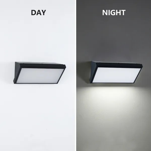 Brilagi-LED Fényerőszabályozható kültéri fali lámpa TRIANGLE 1xE27/6W/230V 2700-6500K IP65 fekete