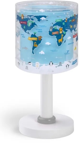 Dalber 40671 - LED gyerek lámpa WORLD 1xG4/4W/230V kék