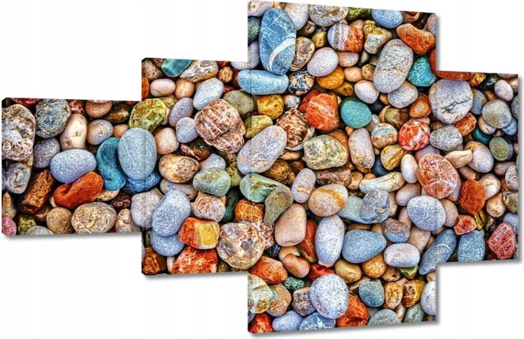 Vászonkép 130x80 Színes kavicsok