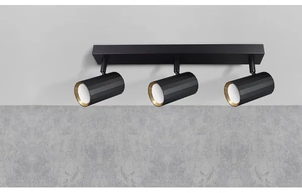 Spotlámpa NICEA 3xGU10/10W/230V fekete