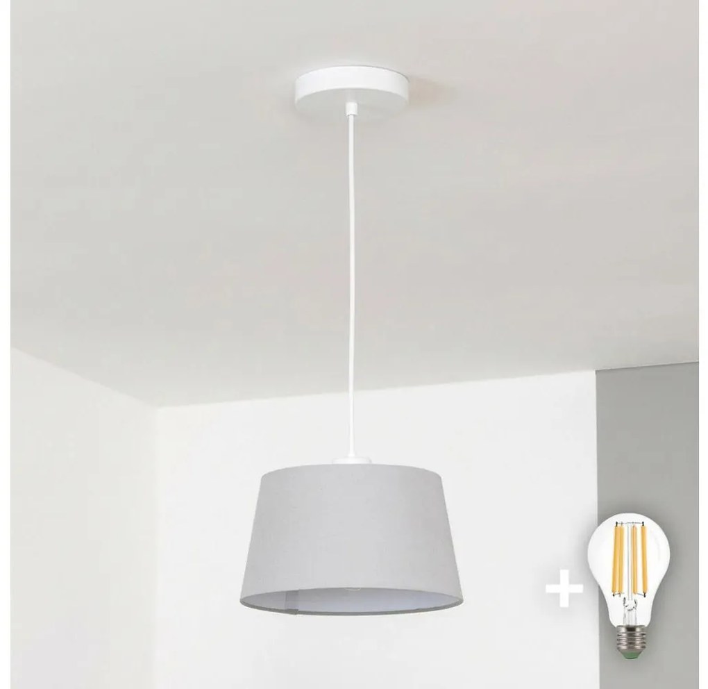 Brilagi - LED függeszték kábelen CERIA 1xE27/40W/230V Ø 25 cm szürke