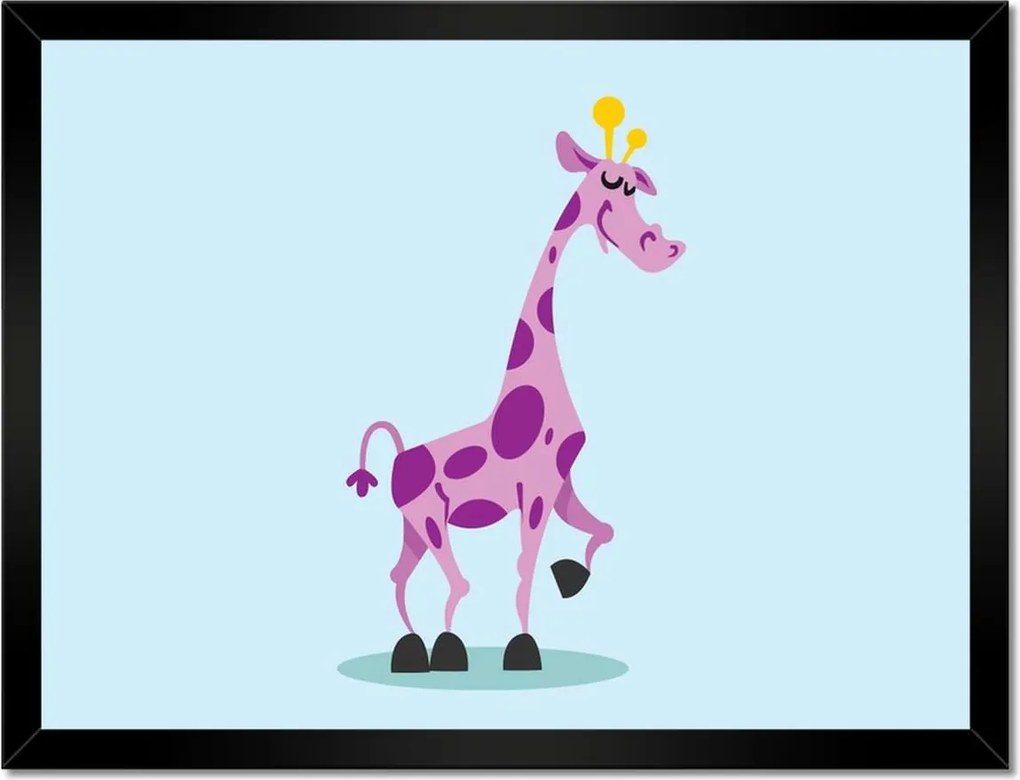 Poszterek keretben 40x30 Zsiráf a gyerekszobába