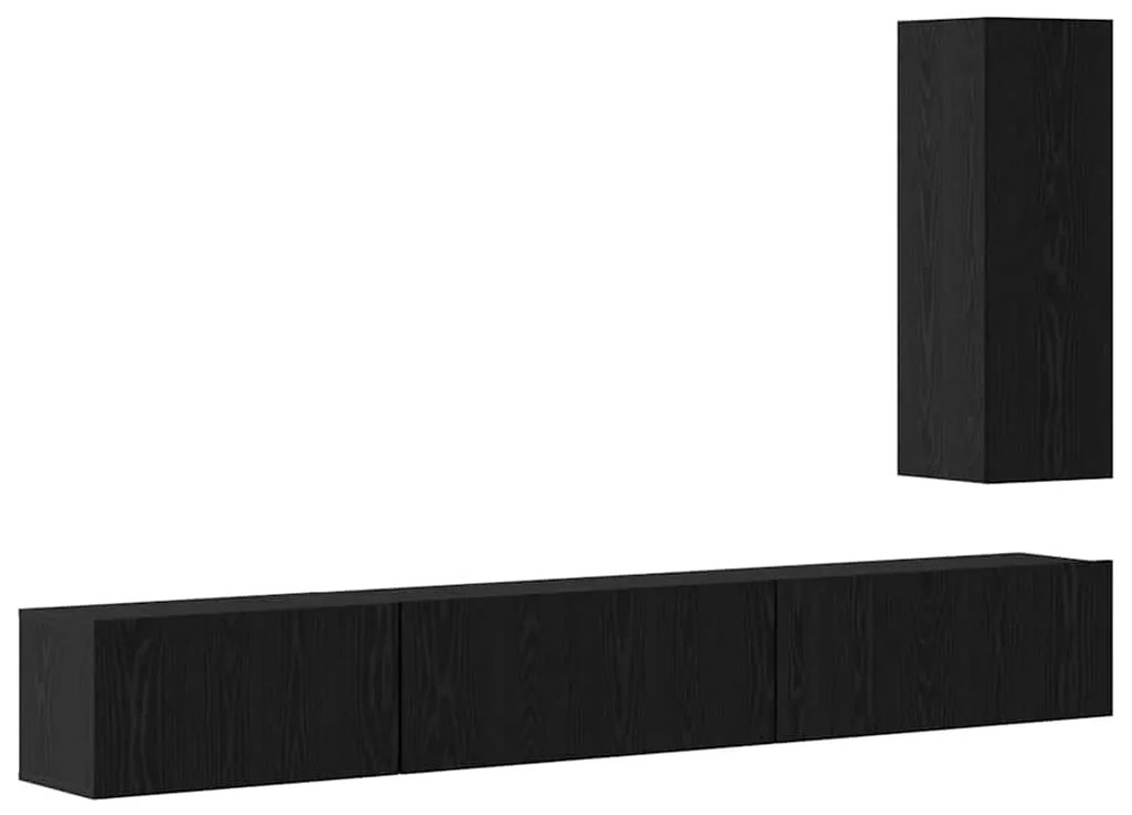 TV szekrény garnitúra 4 pcs Musta tammi 30.5 x 30 x 90 cm