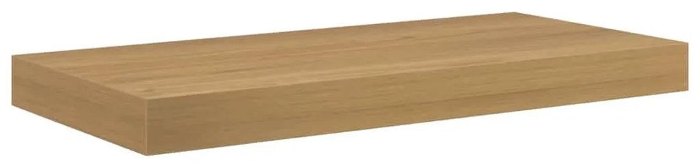 Falpolc Falra szerelhető tárolóval Barna 50 x 23 x 4 cm Faanyag