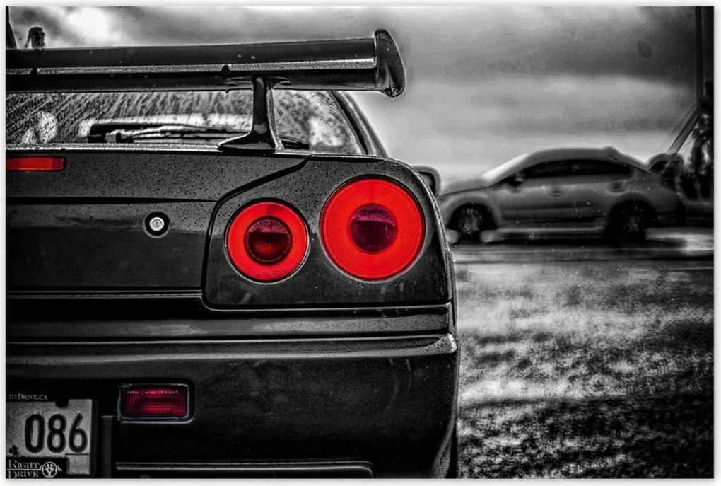 Poszterek 120x80 Sport Nissan Gtr Lámpák