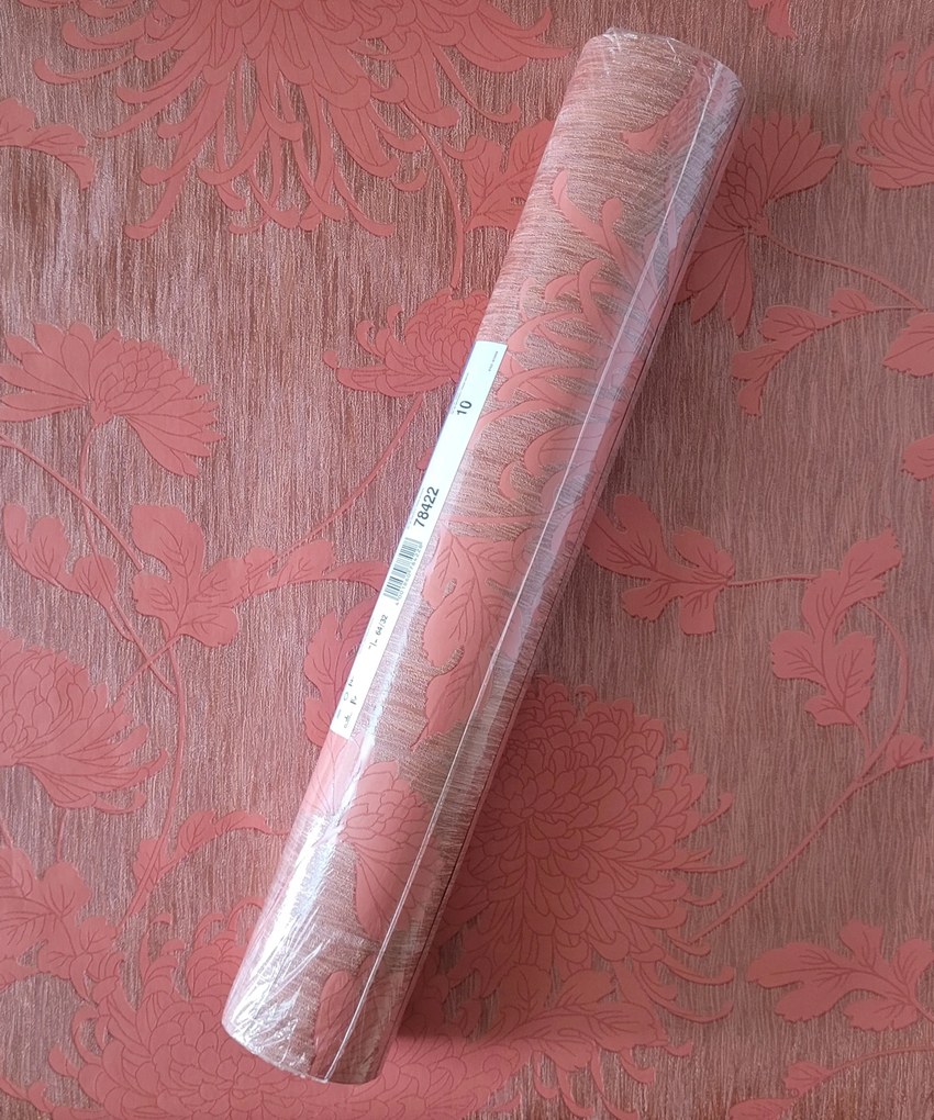 Fali tapéta, háttér, virágok, tapintható csík, 78422