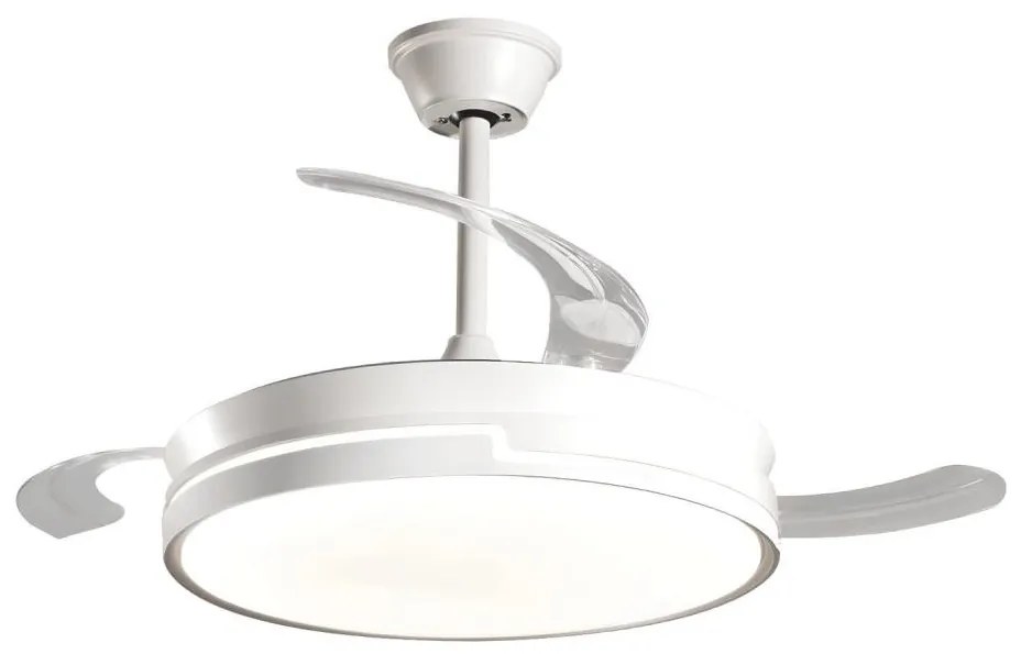 Aigostar - LED Dimmelhető mennyezeti ventilátor LED/36W/230V 2700-6500K + távirányító fehér