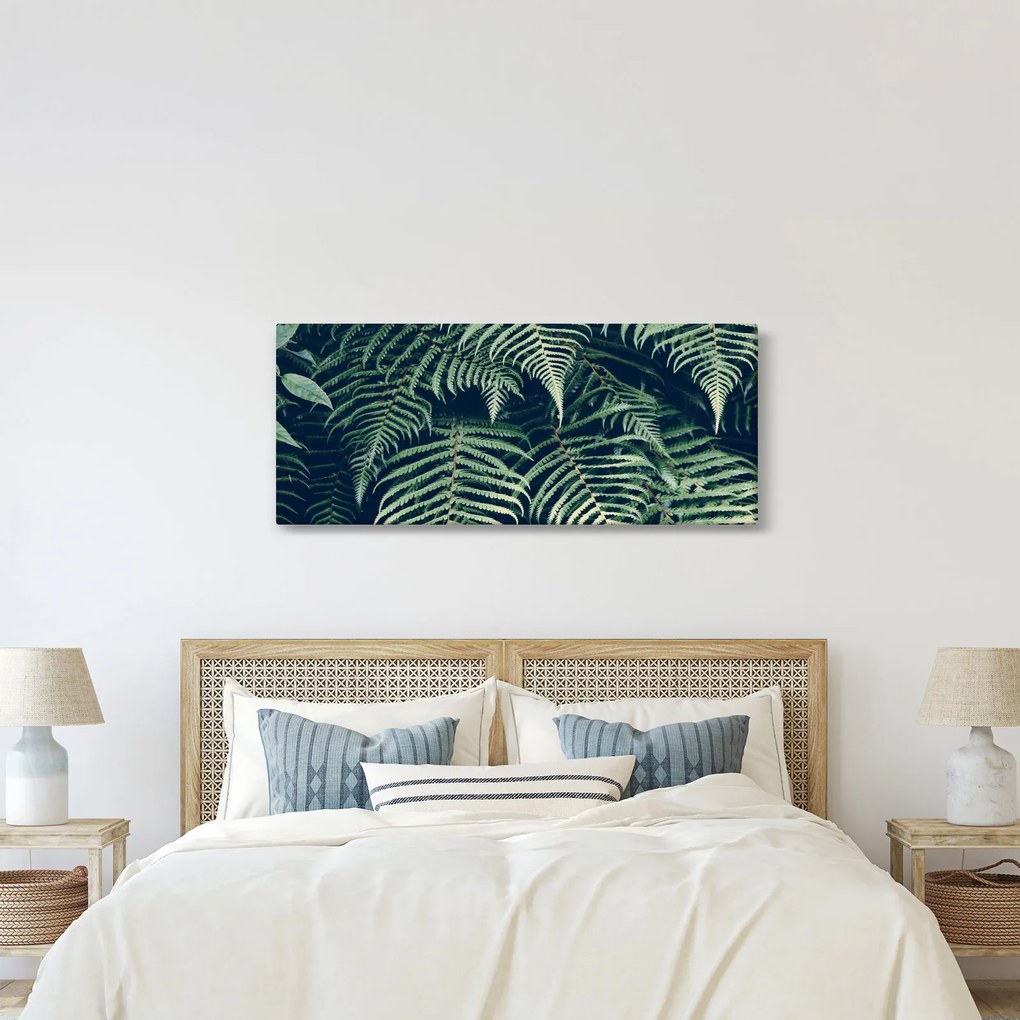 A páfrány levelek képe (120x50 cm)