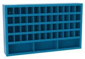 Fém műhelyszekrény osztórészekkel SFR511, 90 x 150 x 25 cm, kék