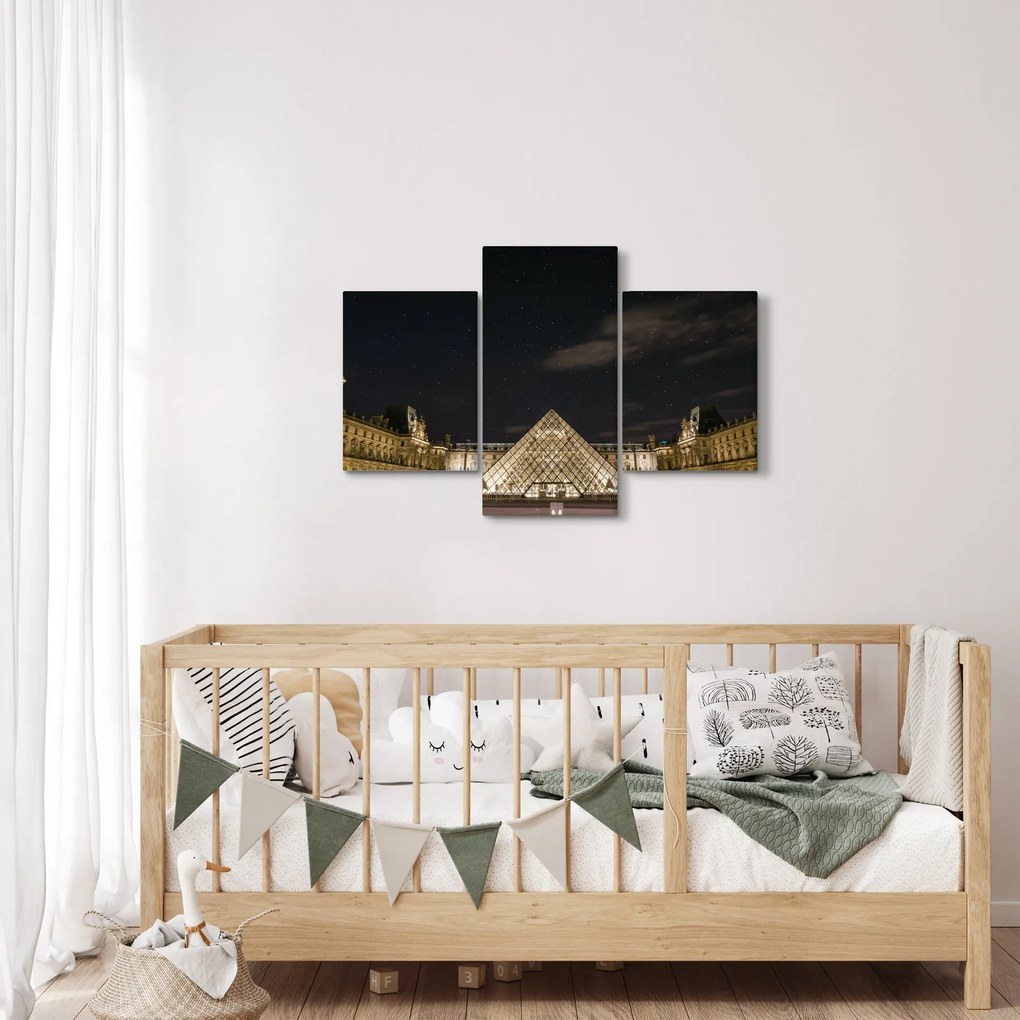 Kép - Louvre éjjel (90x60 cm)