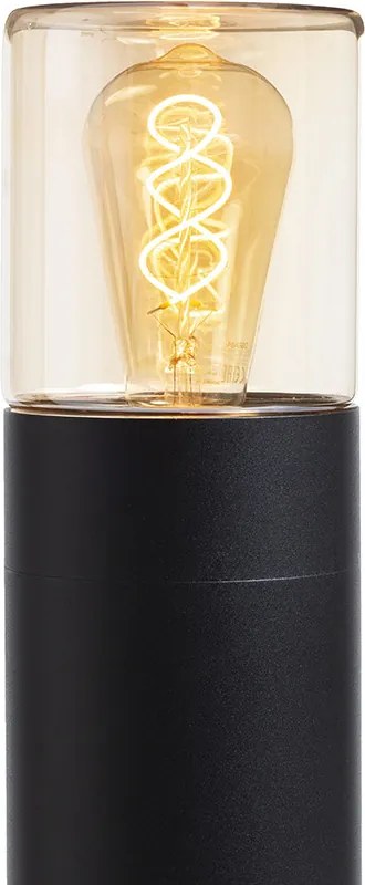 RENDL R14497 QUINN Modern Kültéri Állólámpa Borostyánsárga Üveg IP44