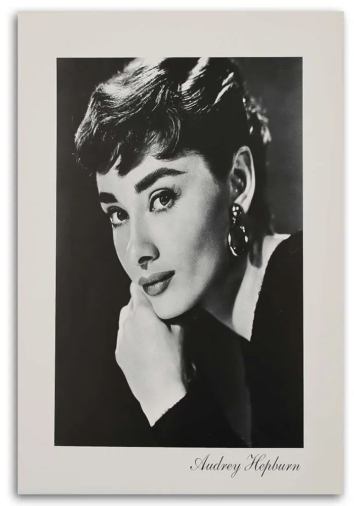 Gario Vászonkép Audrey Hepburn - szepiás portré Méret: 70 x 100 cm
