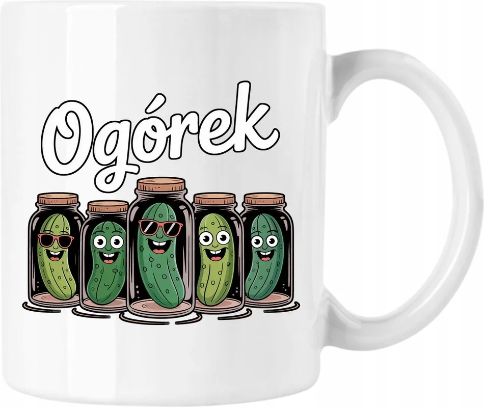 Bögre uborka pickle mém vicc 2 Fehér 330ml
