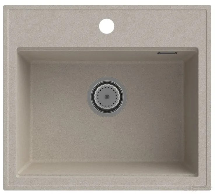 Gamma Modern 5055, 1 rekeszes gránit mosogató 560x500x210 mm, bézs, GMA-ZM-55-B
