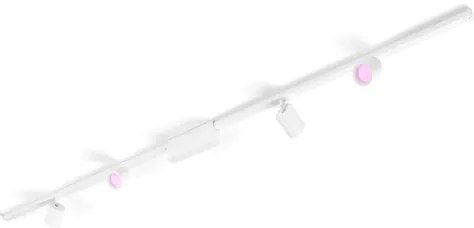 Philips-KÉSZLET 4xLED RGB Dimmelhető lámpa sínrendszerhez Hue LED RGB/20,8W/230V