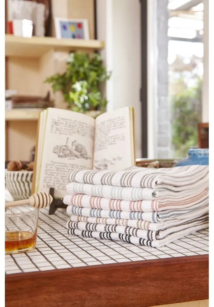 Pamut konyharuha szett 4 db-os 50x70 cm Stripes – Tiseco Home Studio