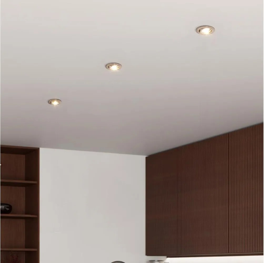 Eglo 902259 - 3 darabos LED mennyezeti spotlámpa BARRANCO 1xGU10/4,5W/230V króm