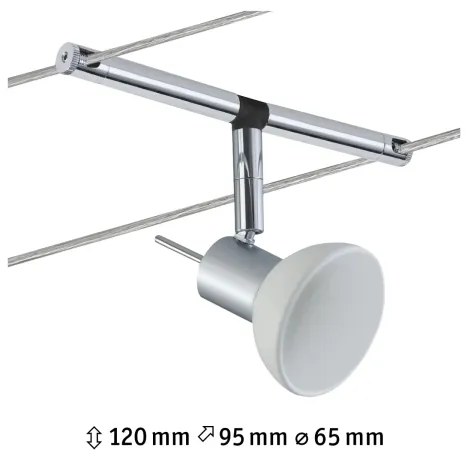 Paulmann 94131 - 1xGU5,3/10W SHEELA 12V spotlámpa, fényes króm