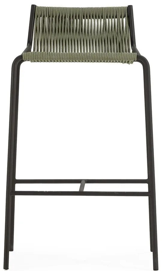 Zöld fém bárszék (ülésmagasság 65 cm) Emily – Marckeric