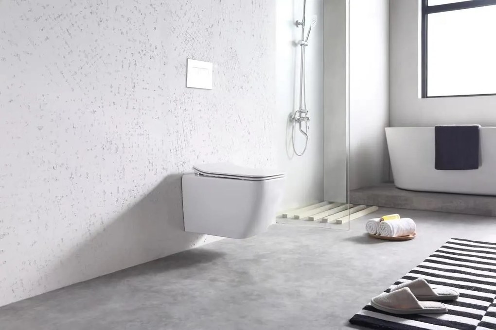 WC csésze REA MARTIN SLIM RIMLESS DUROPLAST