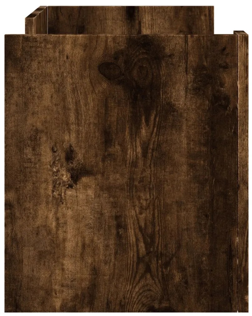 füstös tölgy színű szerelt fa TV-szekrény 80 x 35 x 40 cm