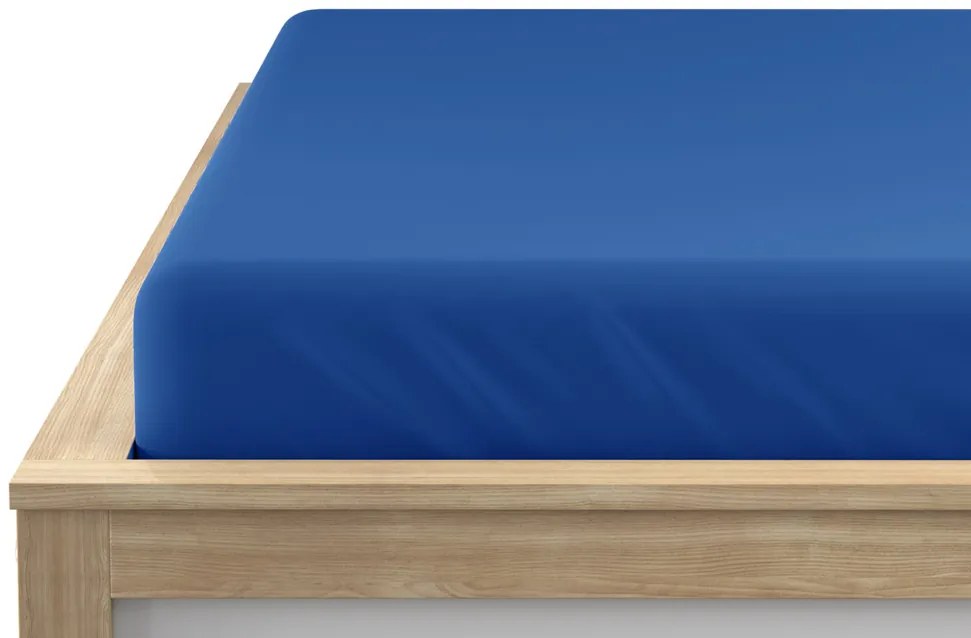 Jersey sötétkék lepedő EXCLUSIVE 180x200 cm