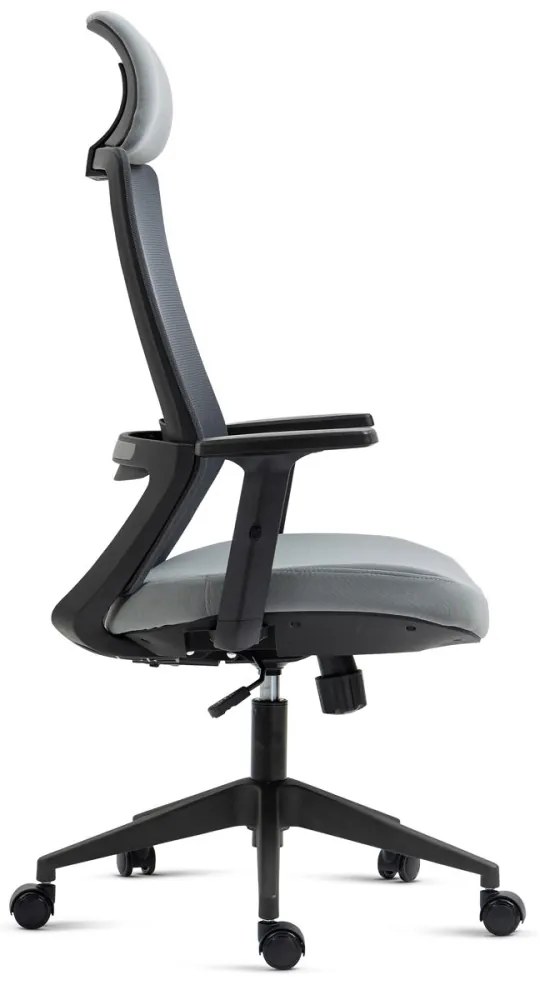 KA-V324 Scaun pivotant de birou gri cu braț 4D