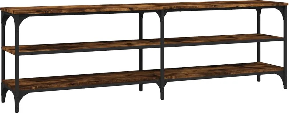 vidaXL füstös tölgy színű szerelt fa TV-szekrény 160x30x50 cm