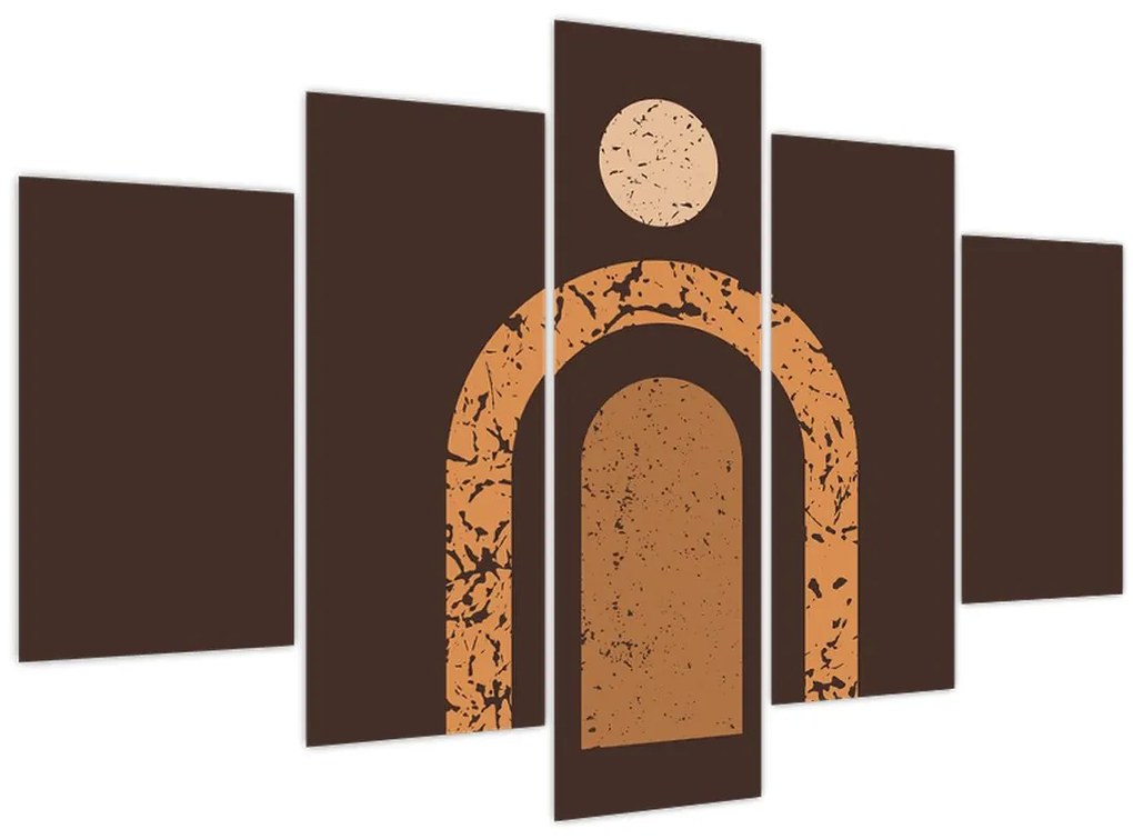 Kép - Narancssárga ívek N⁰3 (150x105 cm)