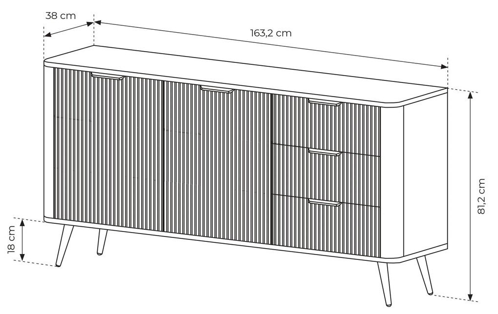 Komód Lethe II (bézs). 1097475