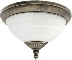 Rabalux kültéri mennyezeti lámpa e27 2x40w antik arany/fehér alabástrom üveg madrid