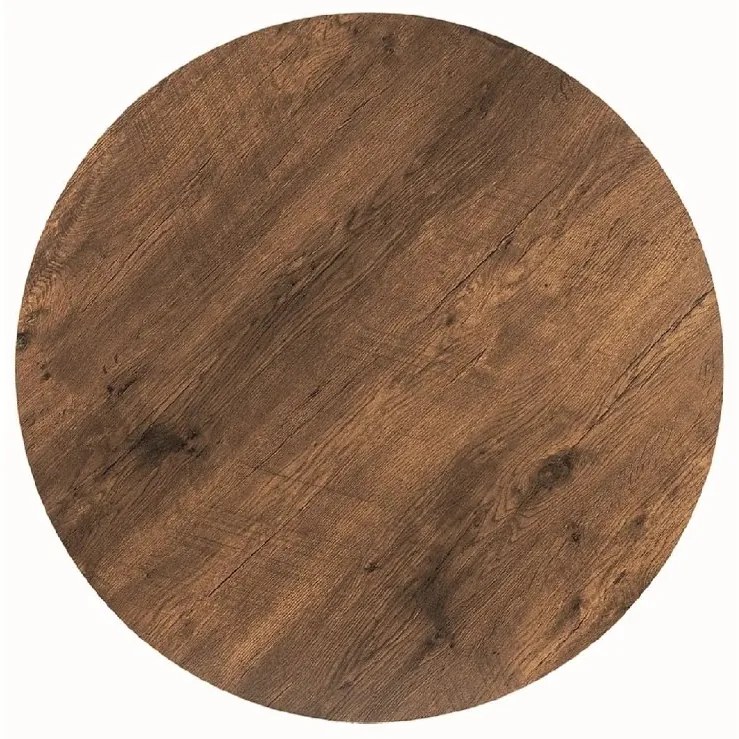 Kerek étkezőasztal AMADEO II 90x90 cm, dió dekoráció