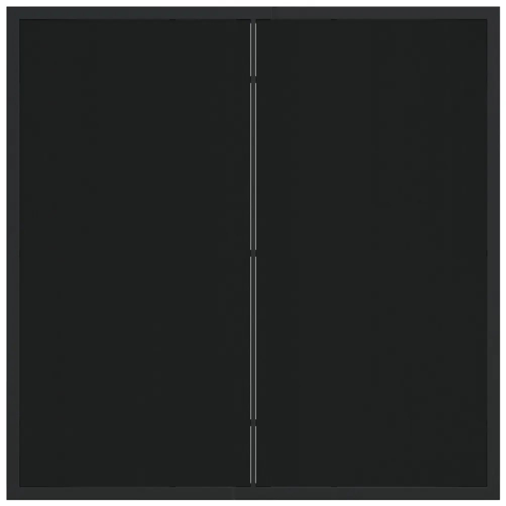 3 Részes Kert Étkező Szett Párnákkal Világosszürke Műanyag Rattan, Kert Asztal Fekete 80x80x73 cm Edzett Üveg