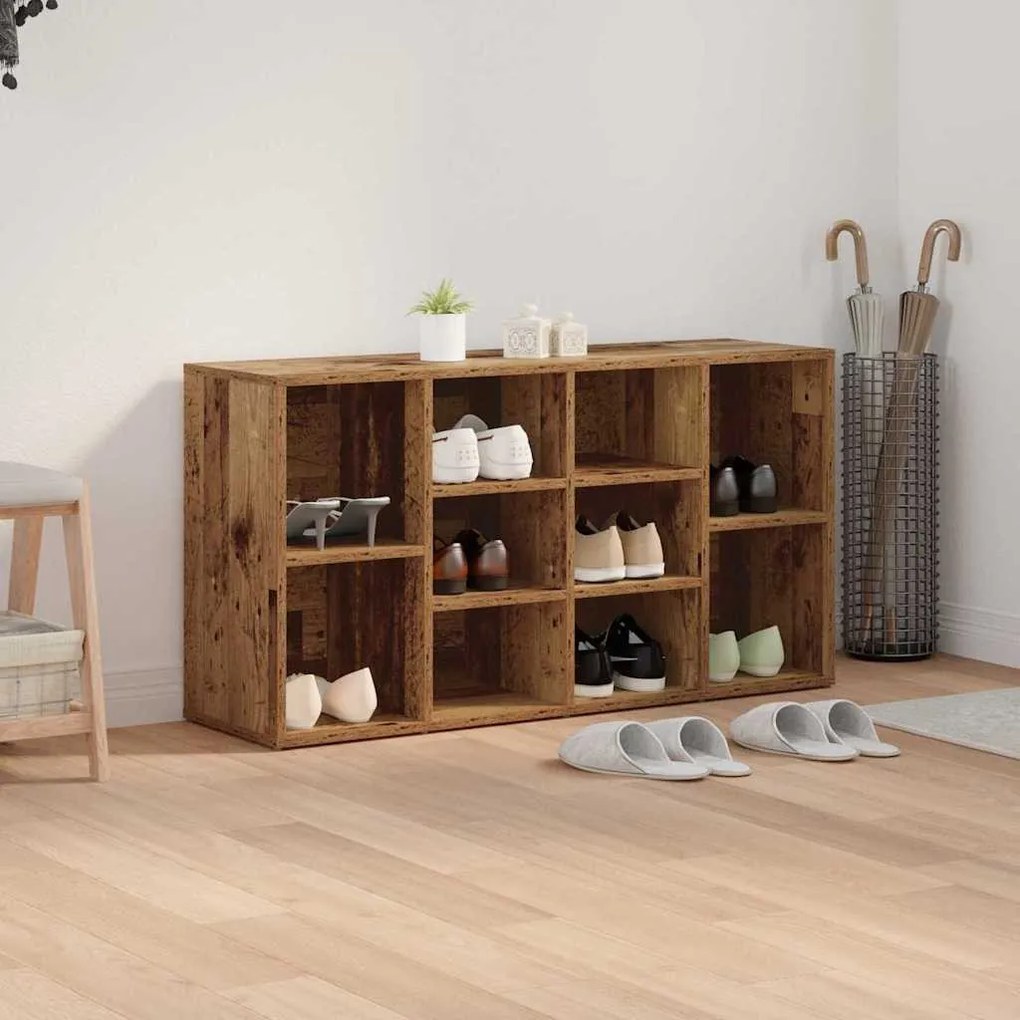 Cipőpad polcokkal Egyéb Régi fa 103 x 30 x 54.5 cm Faanyag