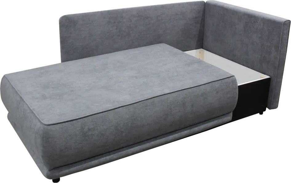 Kihúzható kanapé, szürke, jobbos, LIAMI