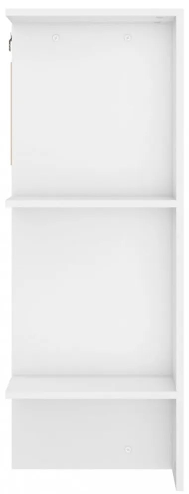 fehér szerelt fa előszobaszekrény 97,5 x 37 x 99 cm