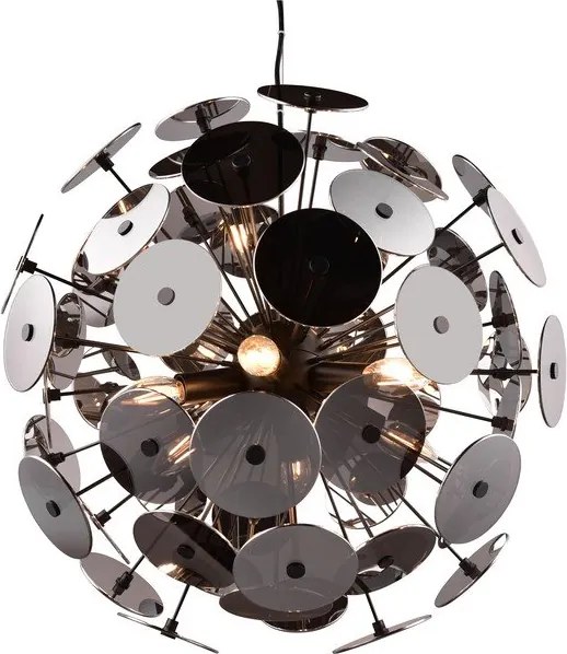 Matt fekete függőlámpa Discalgo – Trio